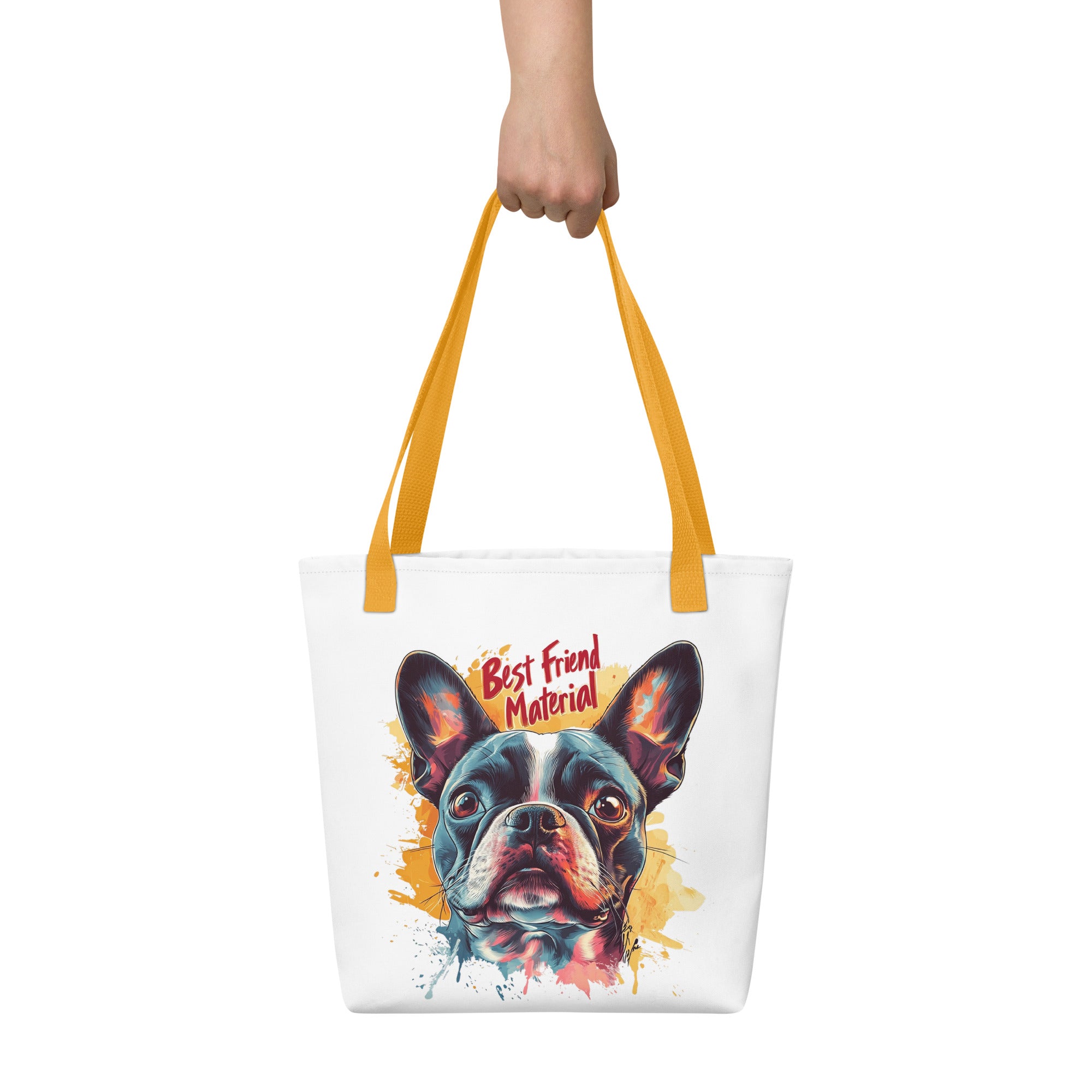 Best Friend Material Tote Bag .