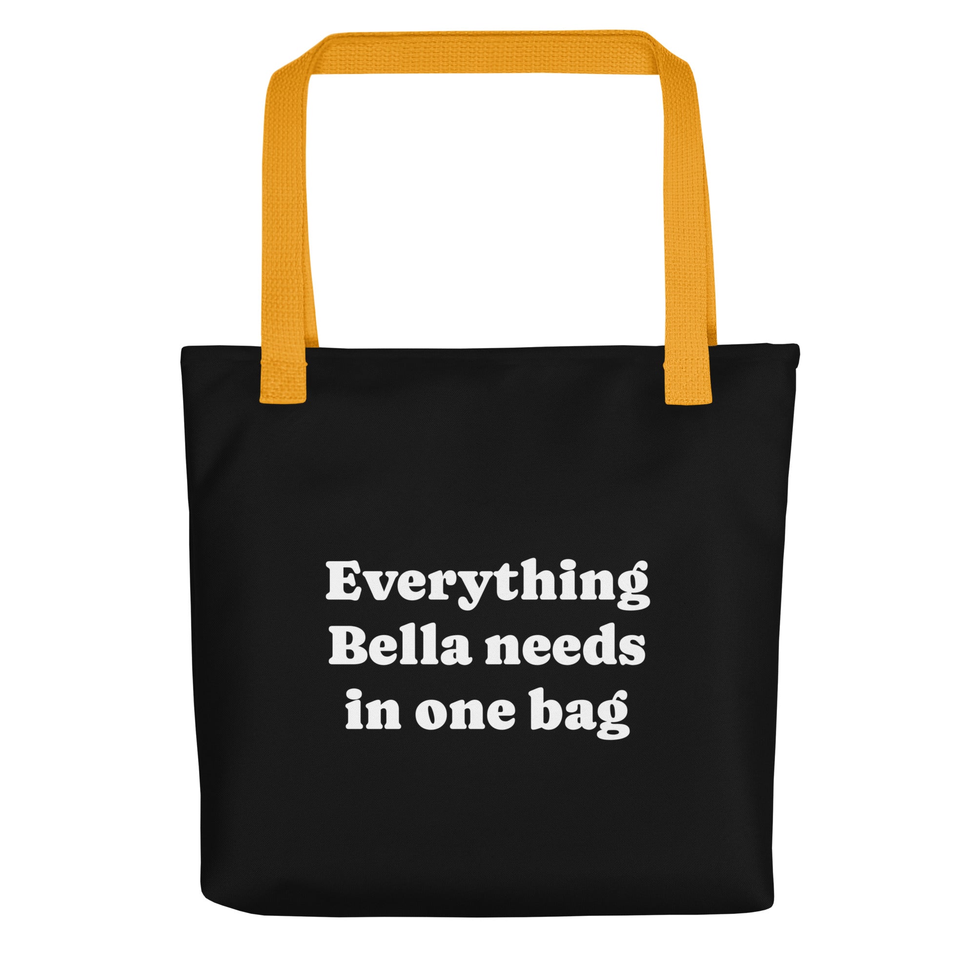 Everything My Dog Needs In One Tote Bag . Yellow