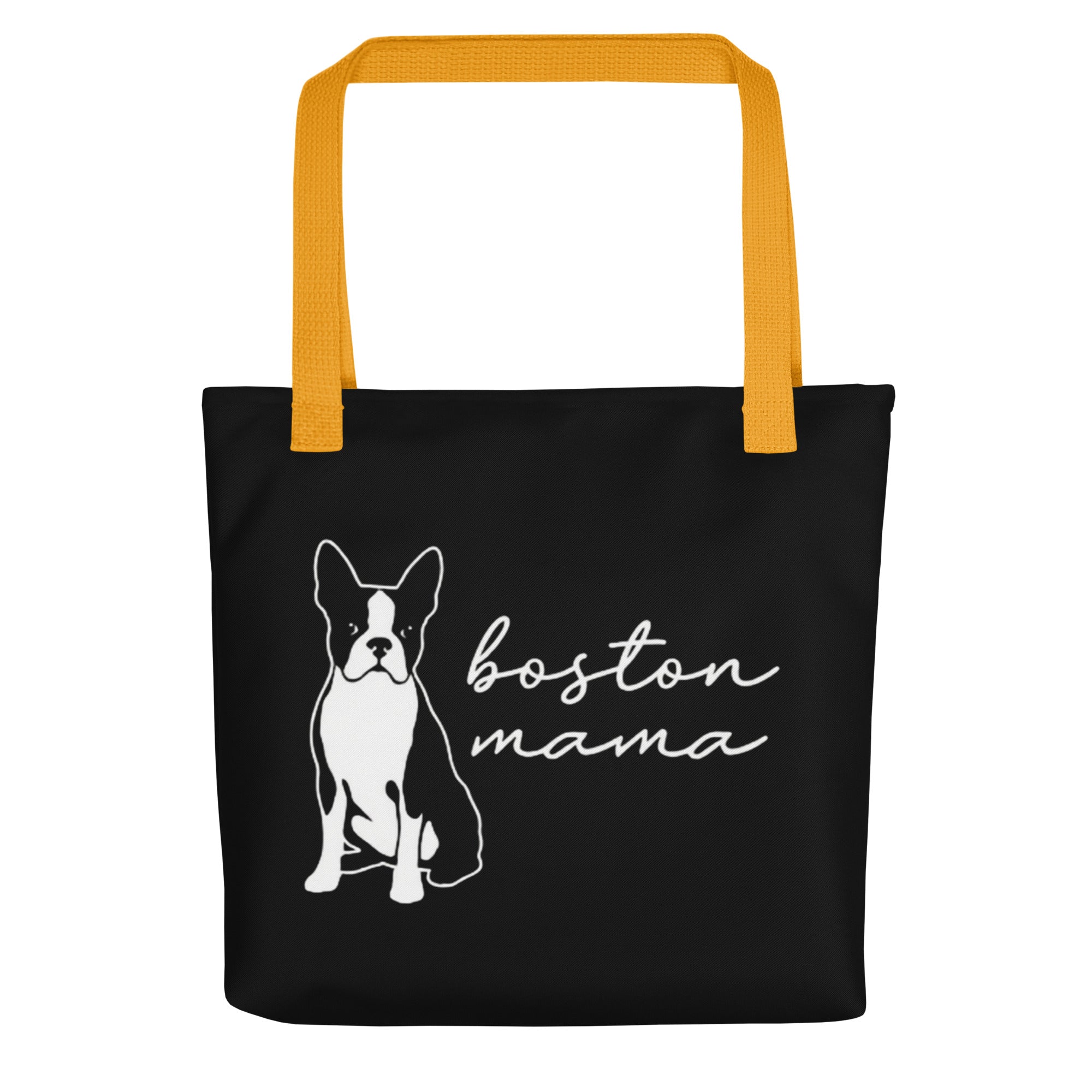 Boston Mama Tote Bag . Yellow