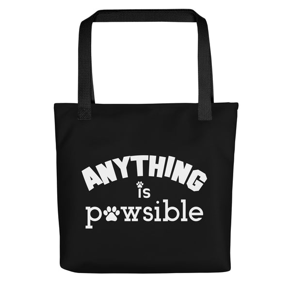 Anything Is Pawsible Tote Bag