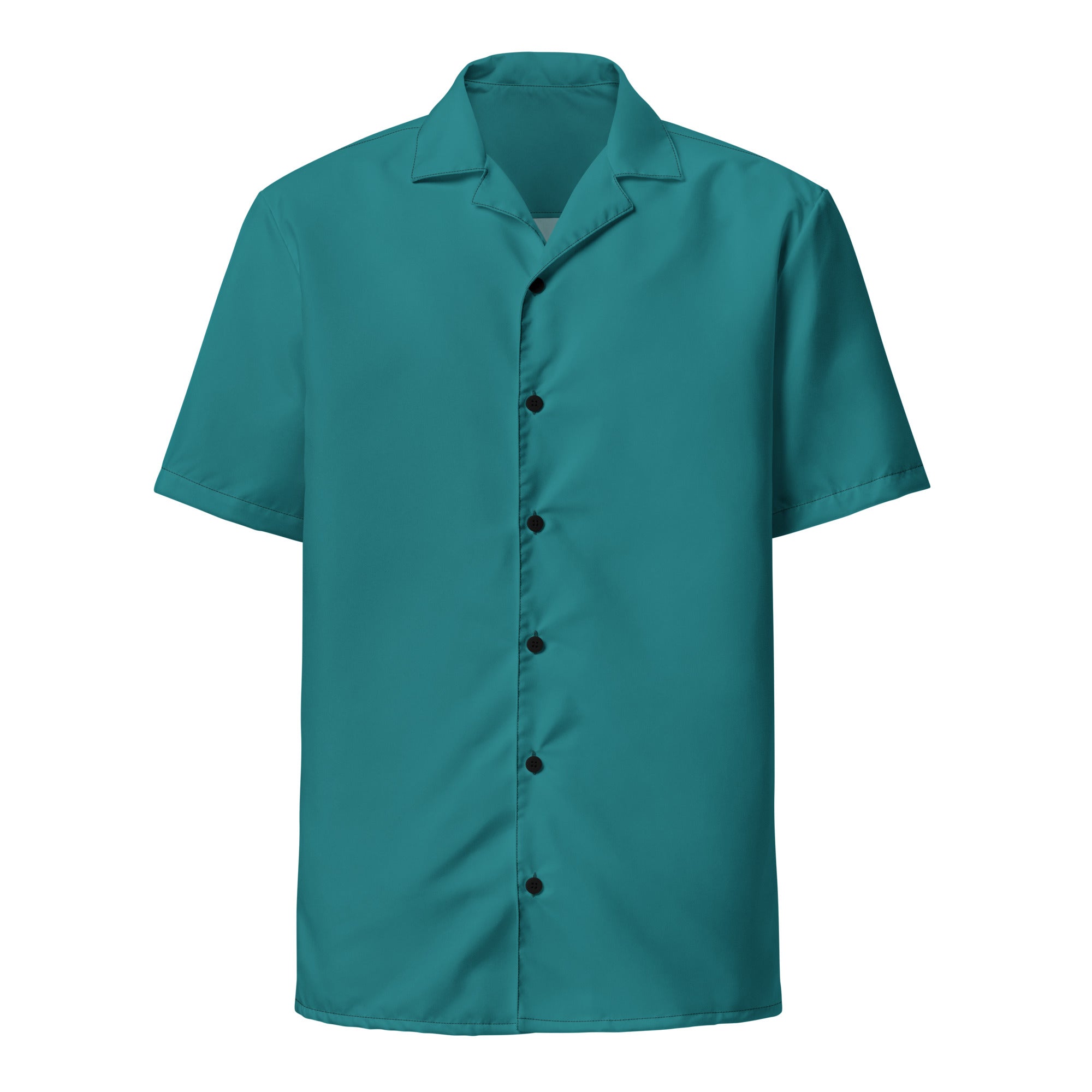 Too Cool Boston Terrier Dog Unisex Button Shirt - Teal . 6XL