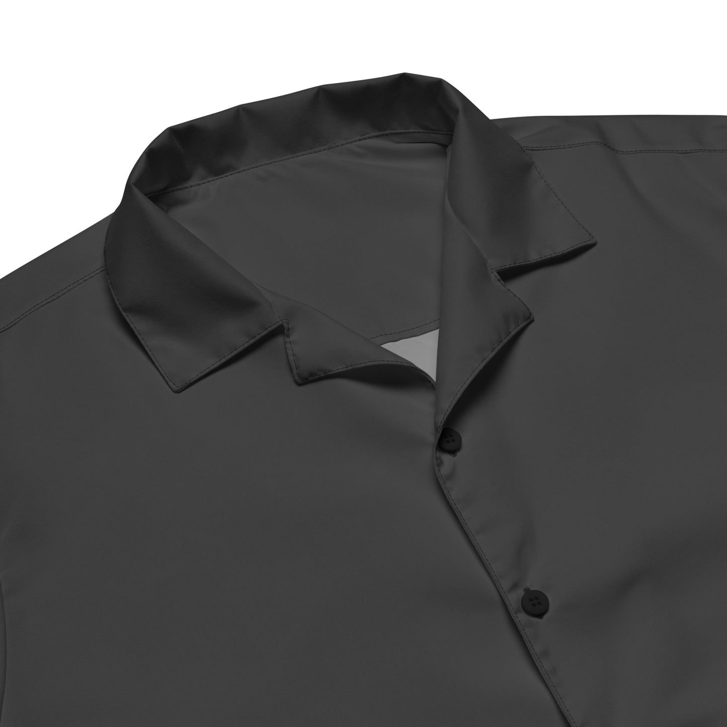 Too Cool Boston Terrier Dog Unisex Button Shirt - Charcoal .