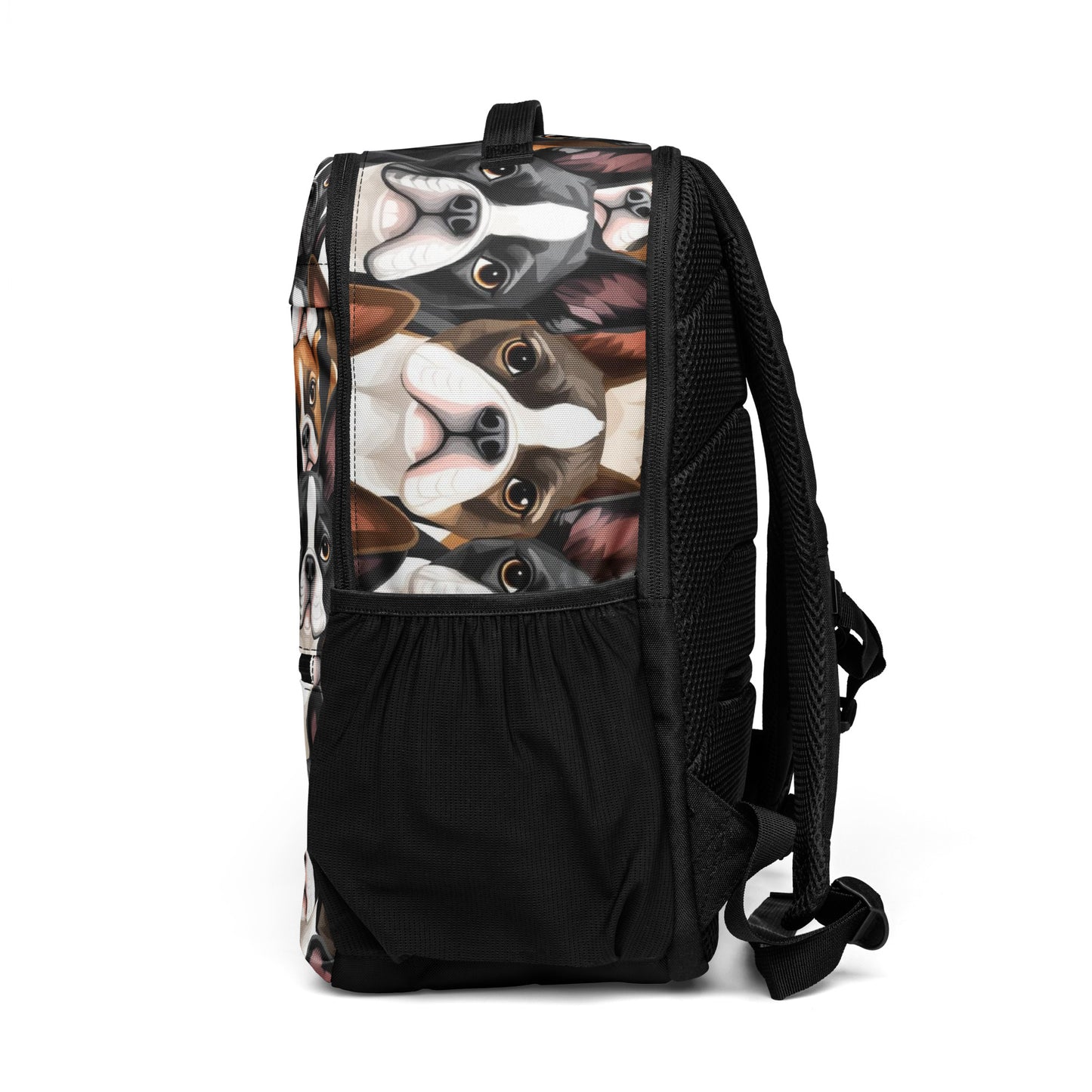 Boston Terrier Dogs Crowd Utility Backpack .