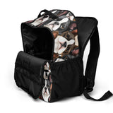 Boston Terrier Dogs Crowd Utility Backpack .