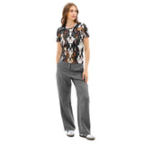 Boston Terrier Dogs Crowd Women’s Cotton Crew Neck T-Shirt .