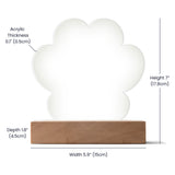 Custom Paw Print Acrylic Plaque With Your Dog's Photo .