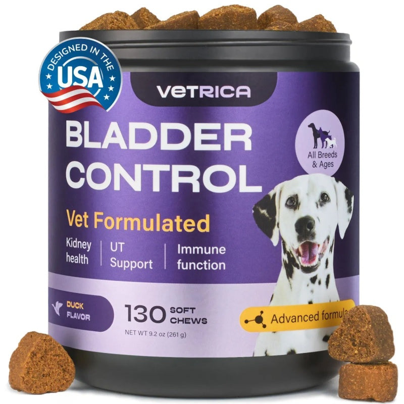 Dog UTI Treatment Duck Flavor Bladder Control Cranberry Chews Supplement For Urinary Tract Bladder & Kidney Health