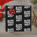 Boston Terrier World Gift Wrapping Paper 58"x 22.8" (1 Roll) .