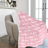 Custom Dog Name Ultra-Soft Micro Fleece Blanket .
