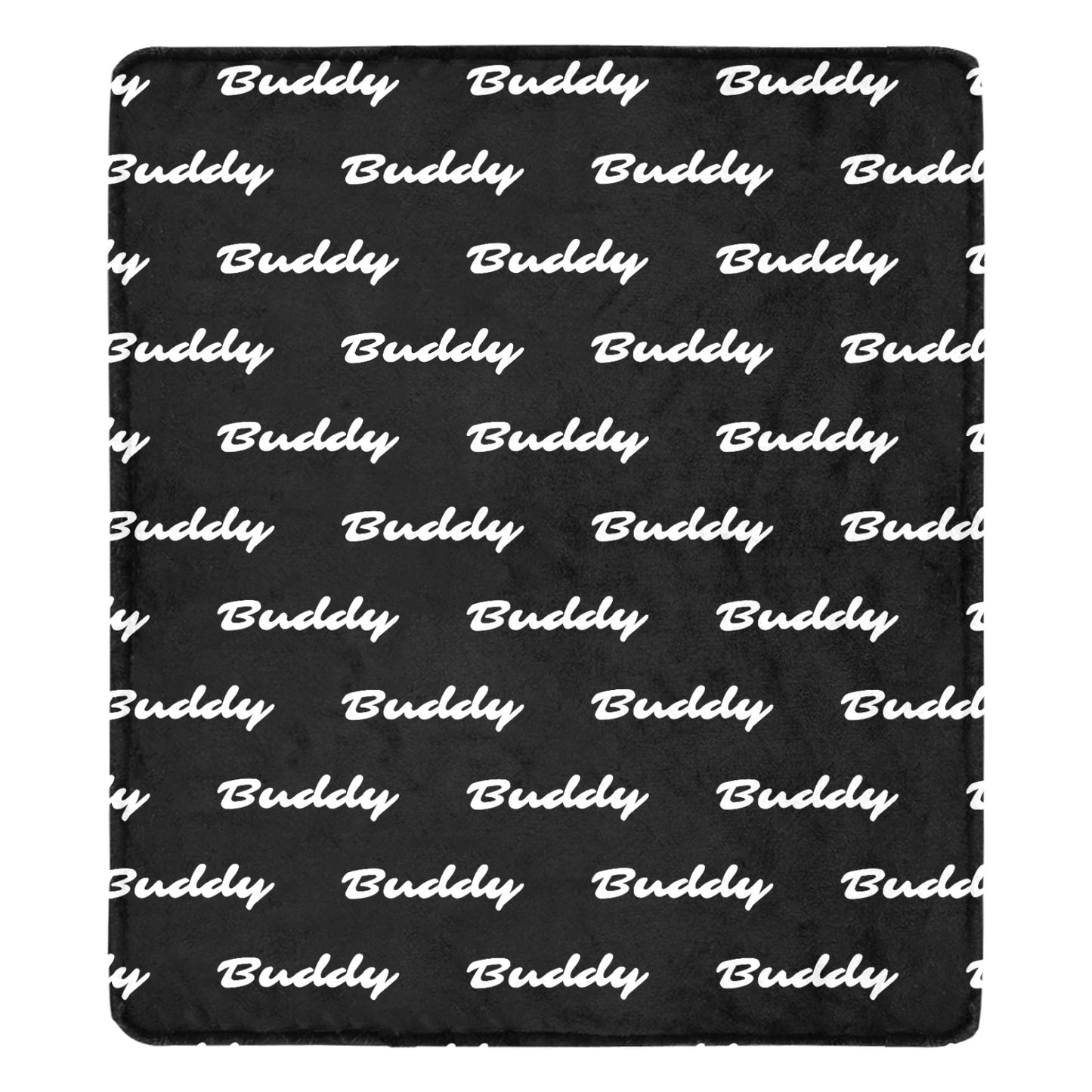 Custom Dog Name Ultra-Soft Micro Fleece Blanket . Black