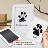 DIY Pet Paw Print Frame Kit Personalized Memorial With Ink