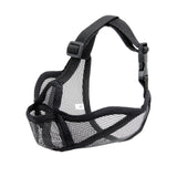 Short Snout Dog Muzzle to Prevent Eating Everything – Soft Mesh, Secure Fit . Black