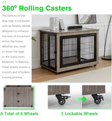38in Dog Crate Furniture - Large Dog Kennel