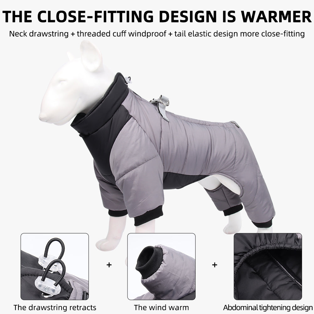 Small Medium-sized Dog Winter Snow Suit Full Body One-Piece