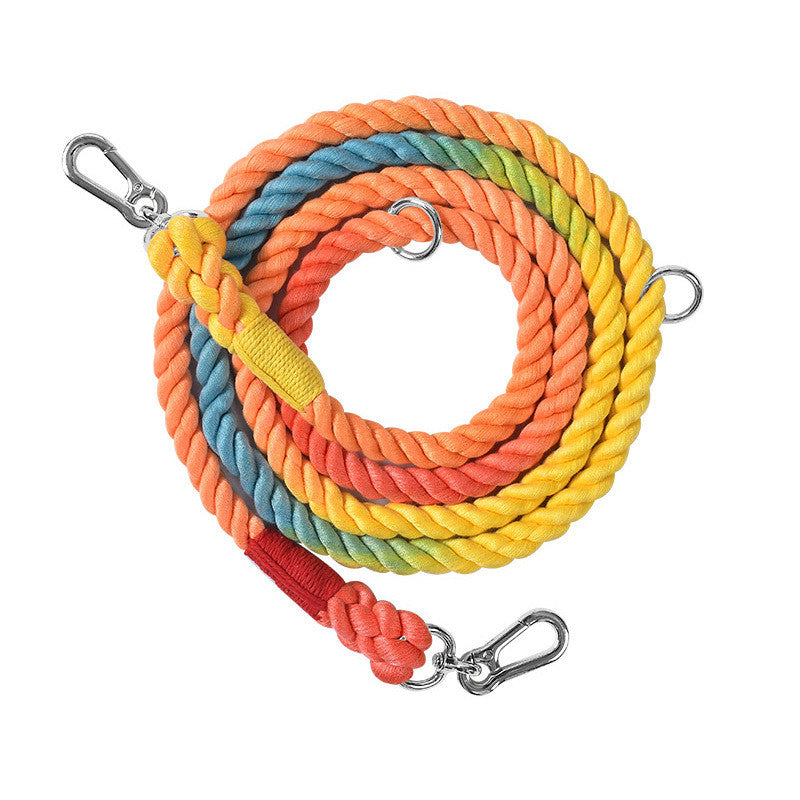 Multifunctional Ombre Rope Dog Leash