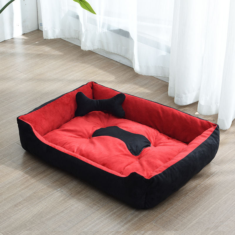 Soft Bone Dog Bed