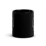 Ears With Boston Terrier Name - Custom Black Glossy Mug