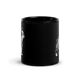 Boston Terrier Mama Black Glossy Mug