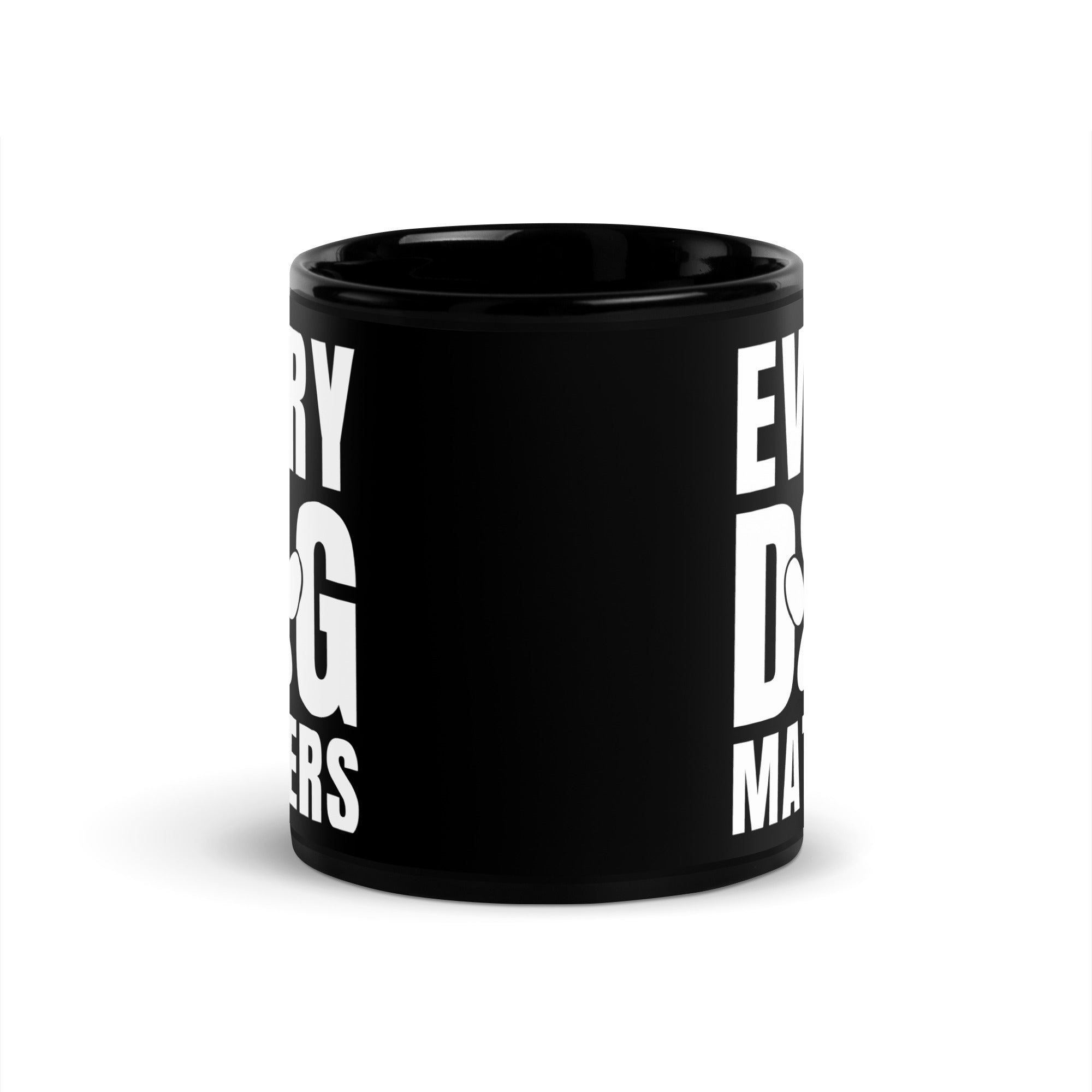 Every Dog Matters Black Glossy Mug