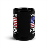 World's Best Farter I Mean Father Black Glossy Mug