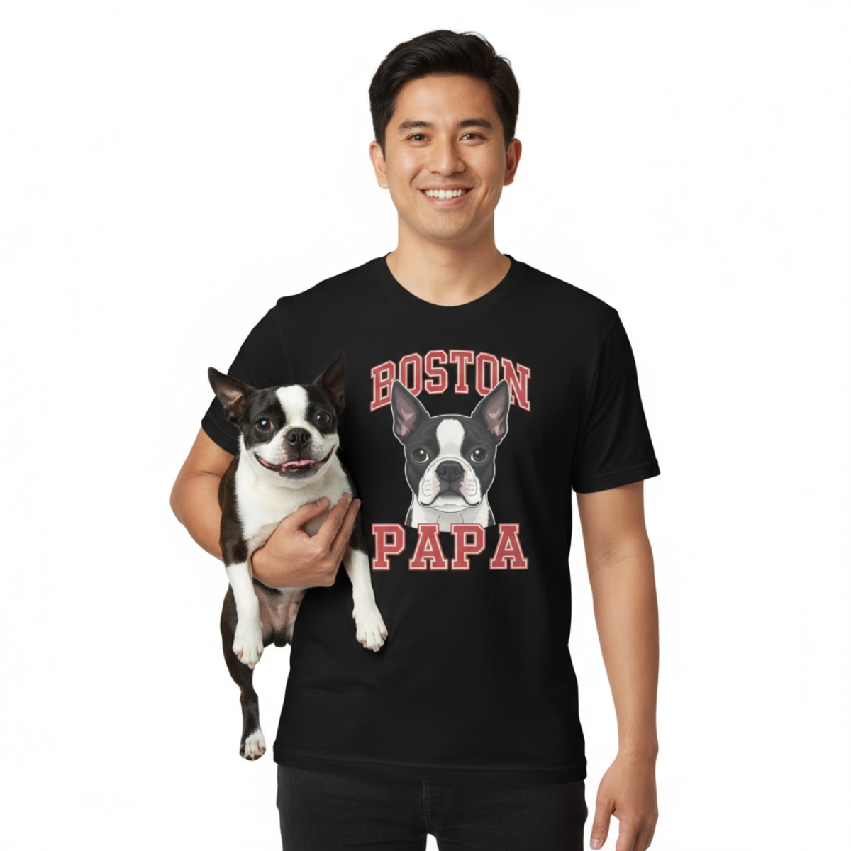 Boston Papa Athletic T-Shirt