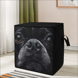Boston Terrier Dog Face Closeup Storage Box Bag