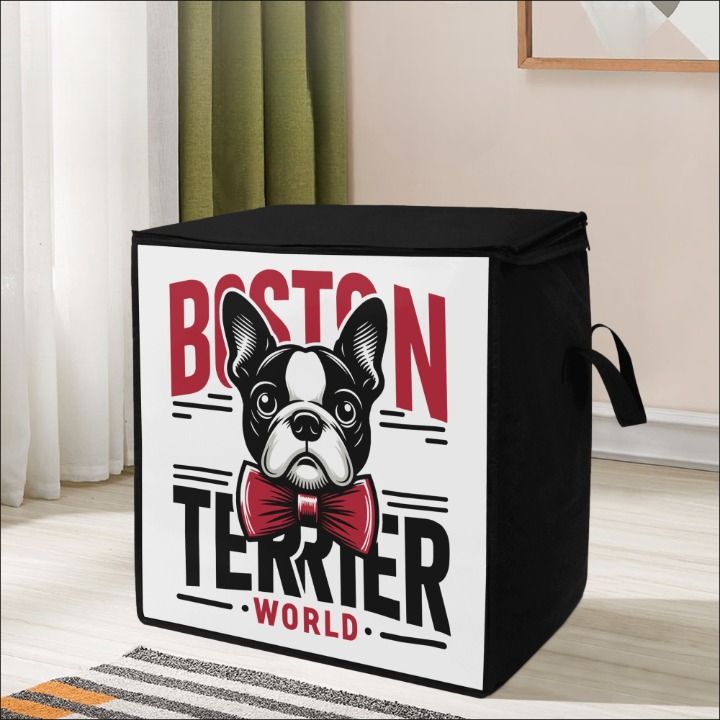 Boston Terrier World Storage Box Bag