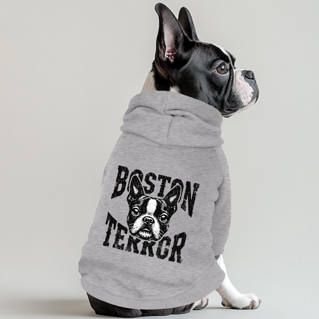 Boston Terror 100% Cotton Dog Fleece Hoodie