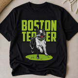 Happy Boston Terrier T-Shirt .