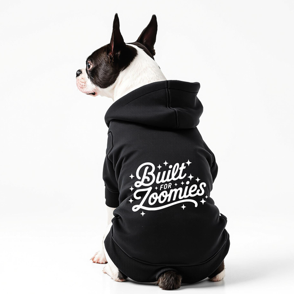 Built For Zoomies 100% Cotton Dog Fleece Hoodie