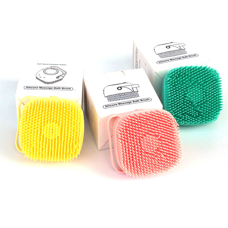 Dog Bath Massage Brush Dog Grooming Cleaning Tool Soft Silicone