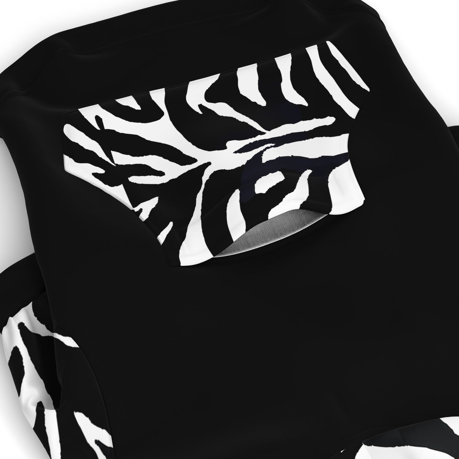 Dog Zip-Up Hoodie - Zebra