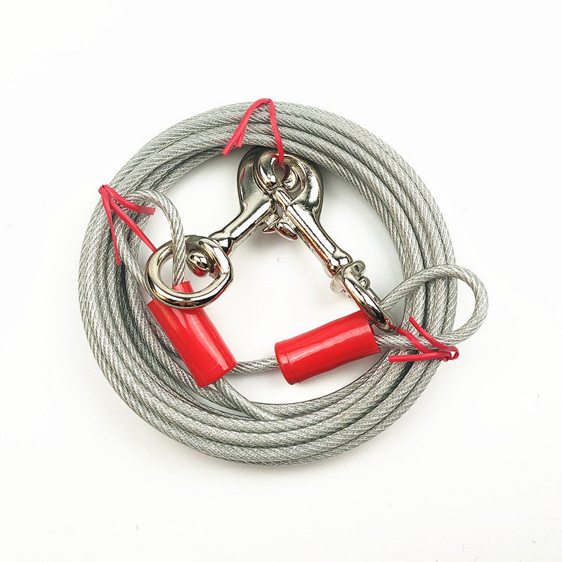 Dog Tie Out Cable With Ground Stake For Yard