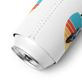 Custom Dog Sunset Vintage Retro Style Can Cooler