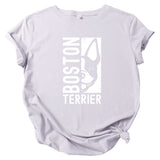 Boston Terrier Short Sleeve T-Shirt Top