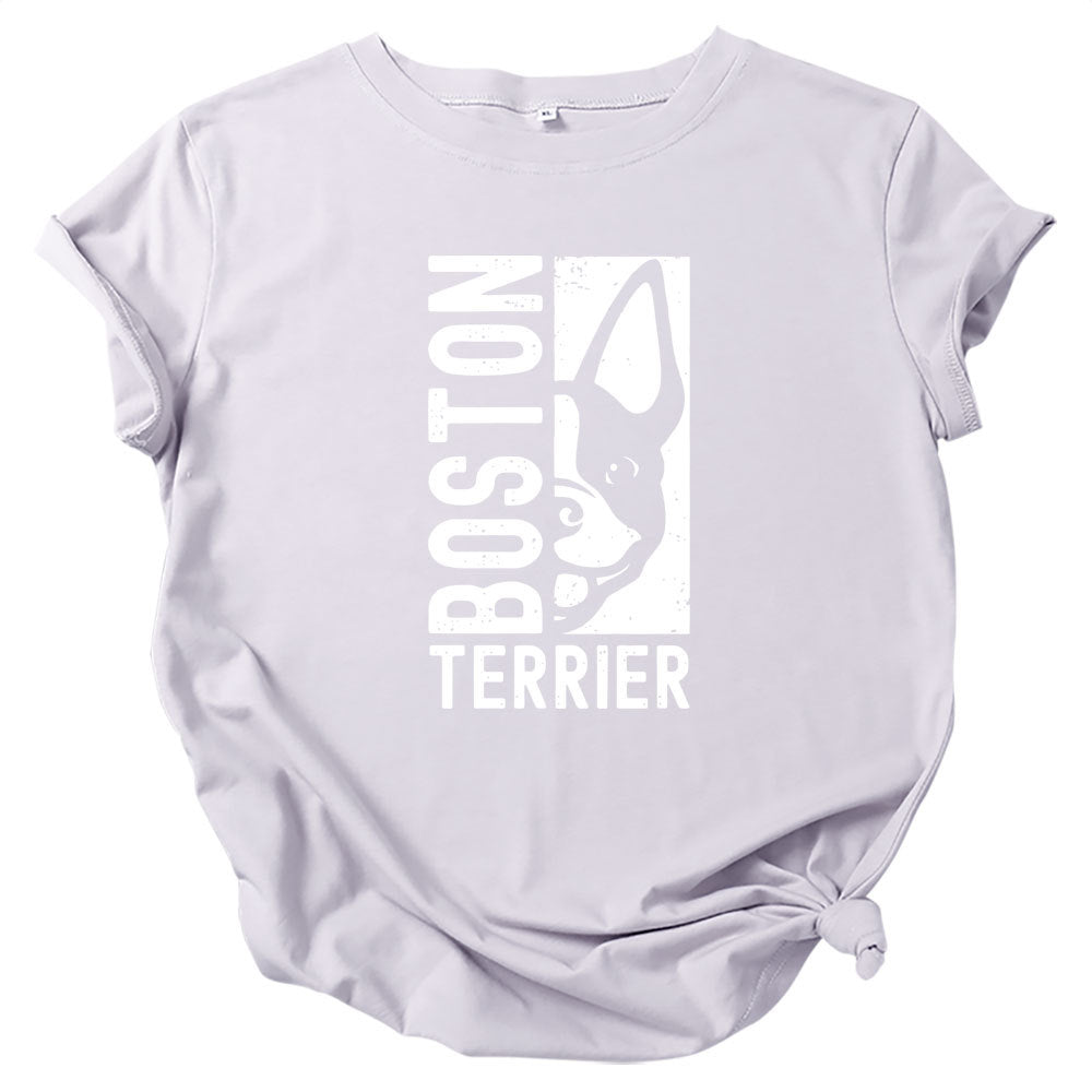 Boston Terrier Short Sleeve T-Shirt Top