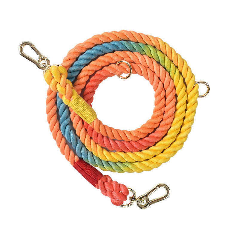 Multifunctional Ombre Rope Dog Leash