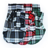 Casual Dog Plaid Shirt