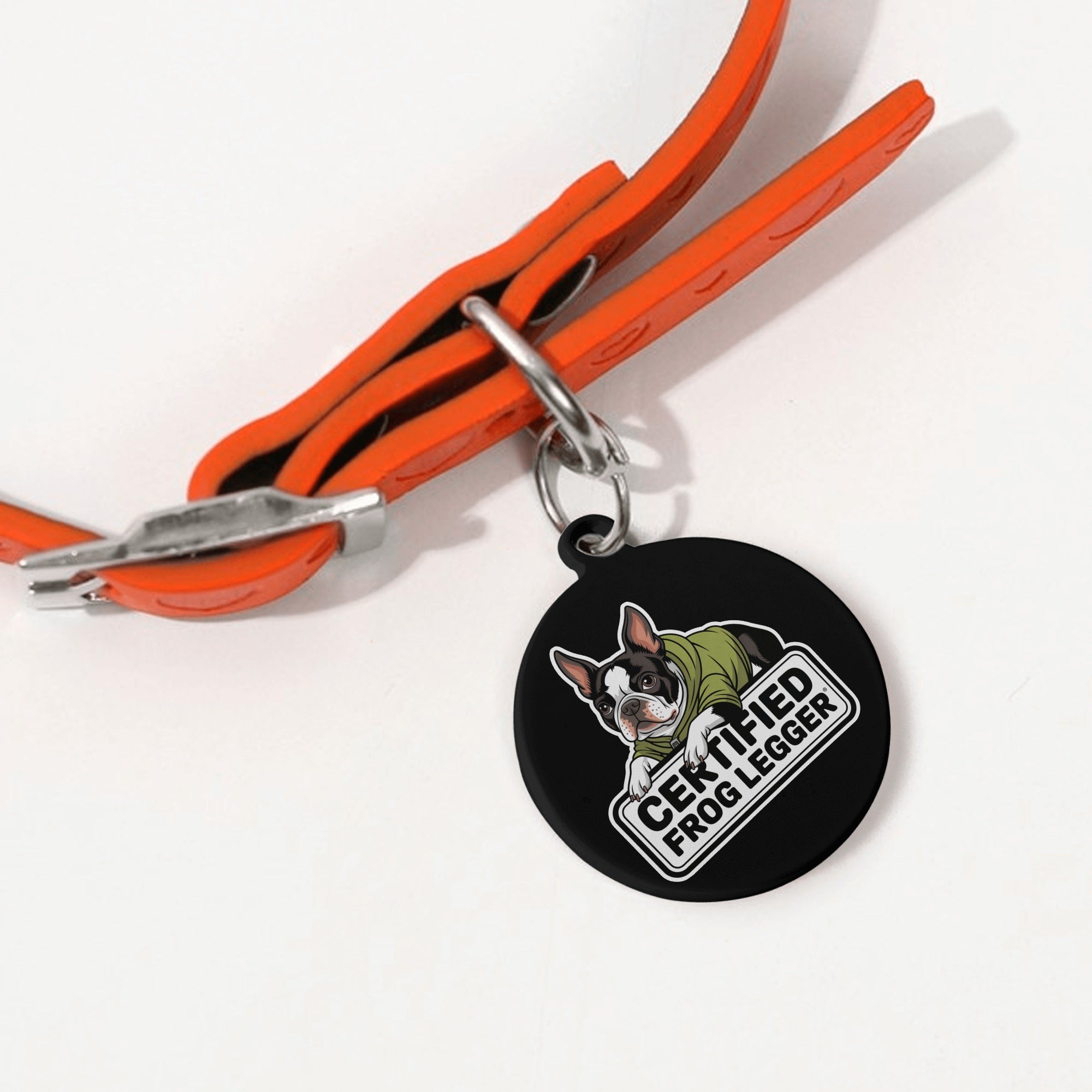 Certified Frog Legger Laser Metal Alloy Dog ID Tag