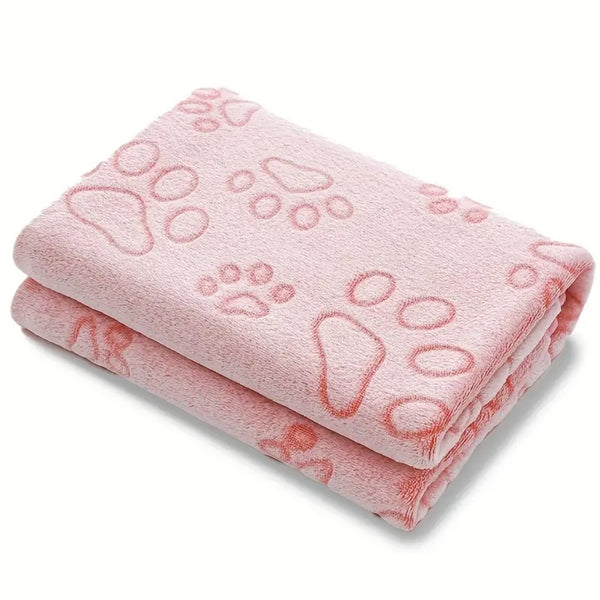 Soft High Quality Dog Paw Blanket