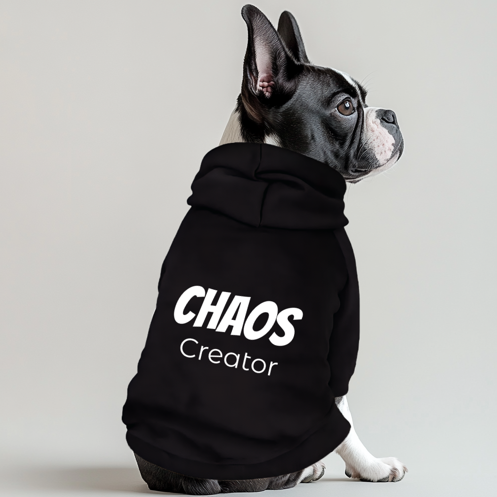 Chaos Creator 100% Cotton XL-6XL Dog Fleece Hoodie