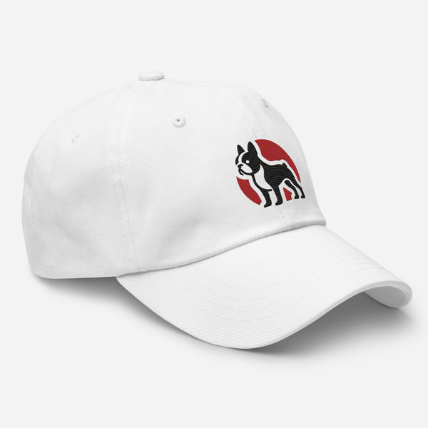 Boston Terrier Silhouette Logo Dad Hat