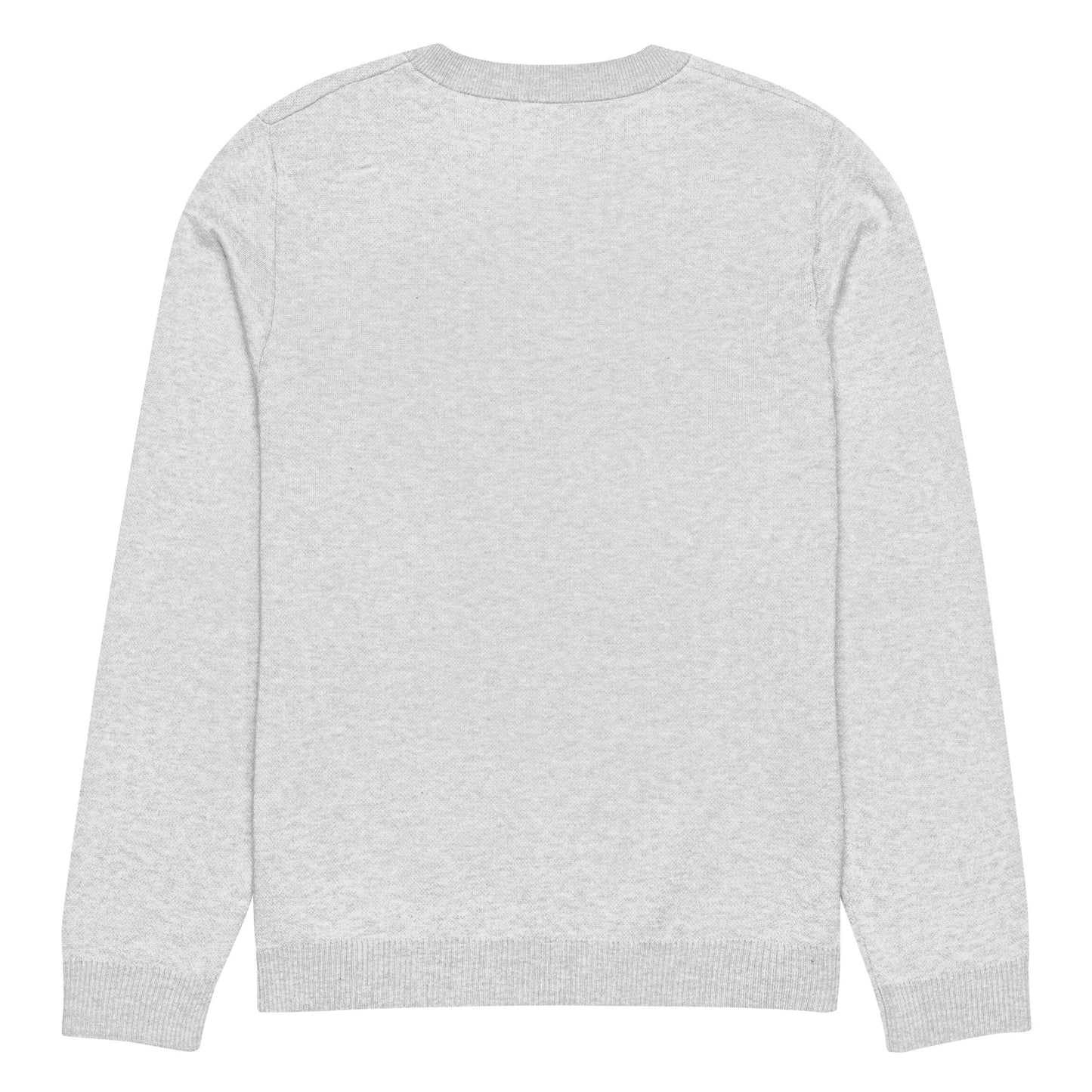 Ugly Christmas Boston Terrier Knitted Crew Neck Sweater - Gray