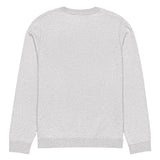 Ugly Christmas Boston Terrier Knitted Crew Neck Sweater - Gray