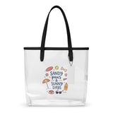 Sandy Paws & Sunny Days Clear Tote Bag . Default Title