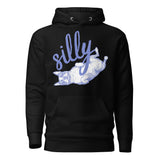 Silly Boston Terrier Dog Upside Down Unisex Hoodie . Black