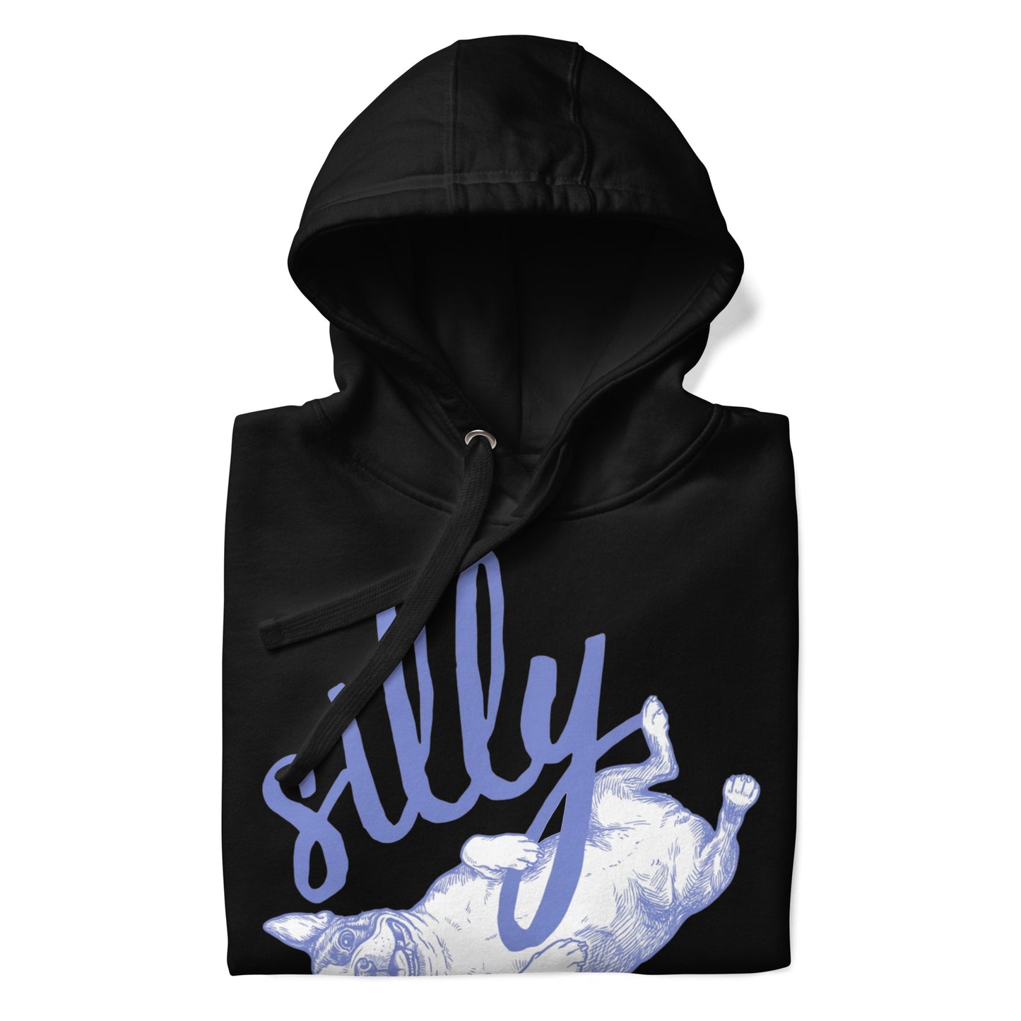 Silly Boston Terrier Dog Upside Down Unisex Hoodie .