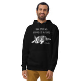 Emotional Support Potato Boston Terrier Dog Unisex Hoodie .