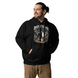 Boston Terrier Wilderness Guardian Unisex Hoodie .