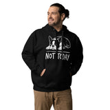 Not Today Lazy Boston Terrier Dog Unisex Hoodie .
